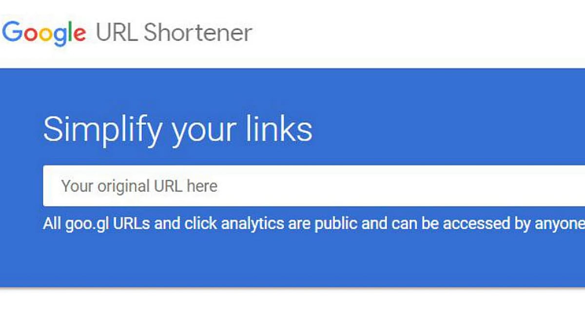 ইউআরএল শর্টেনারের মাধ্যমে তৈরি লিংক