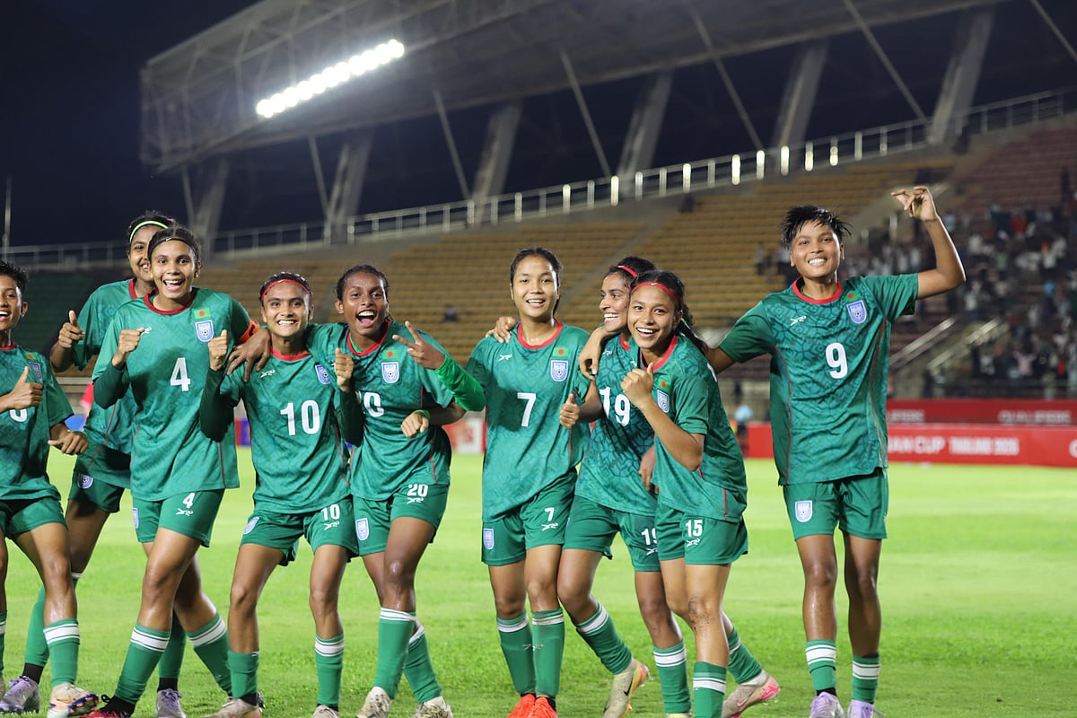 গোলের উদ্‌যাপন বাংলাদেশ অনূর্ধ্ব–২০ দলের