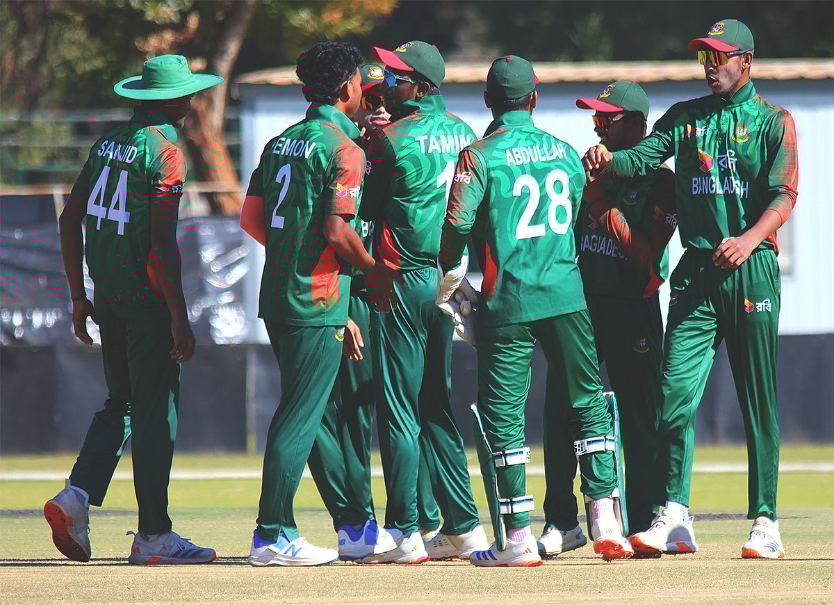 হারারেতে দক্ষিণ আফ্রিকাকে হারিয়েছে বাংলাদেশ অনূর্ধ্ব–১৯ দল