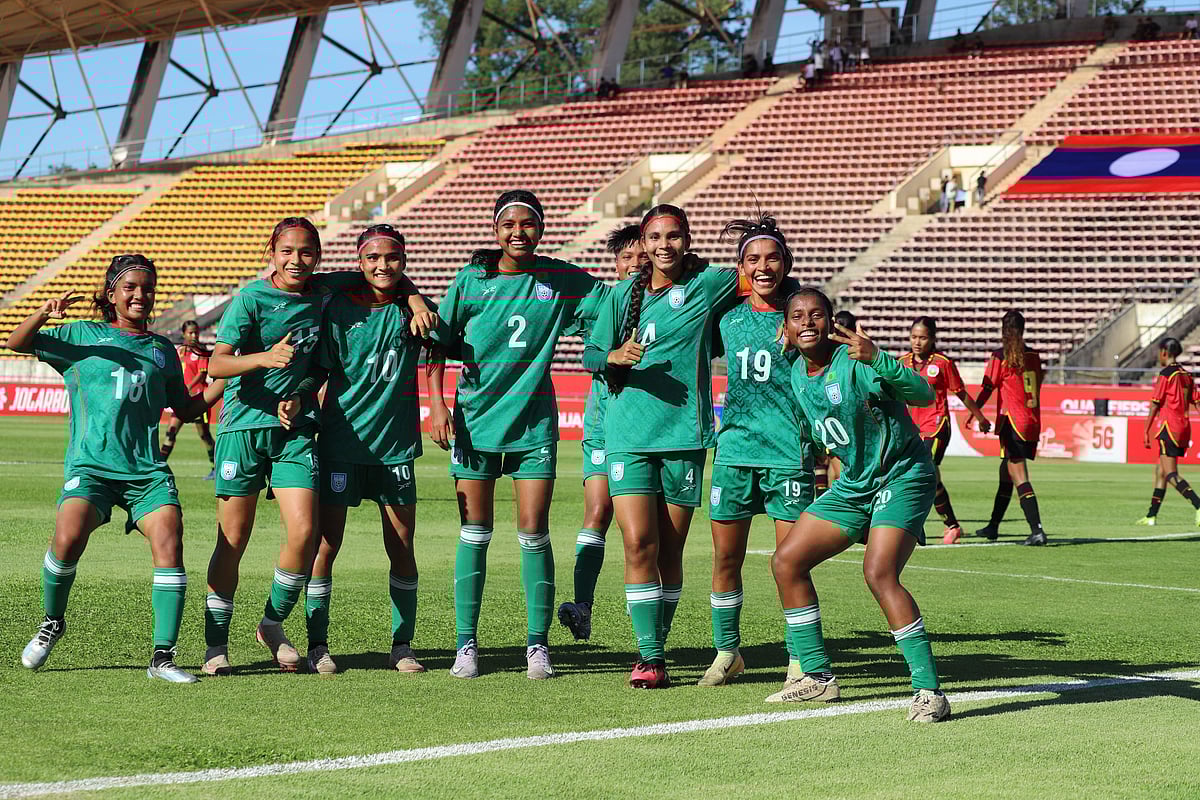 গোলের পর বাংলাদেশের উদ্‌যাপন