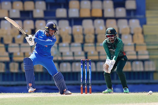 বাংলাদেশ ‘এ’ ও ভারত ‘এ’ দলের মধ্যকার ম্যাচের একটি মুহূর্ত।