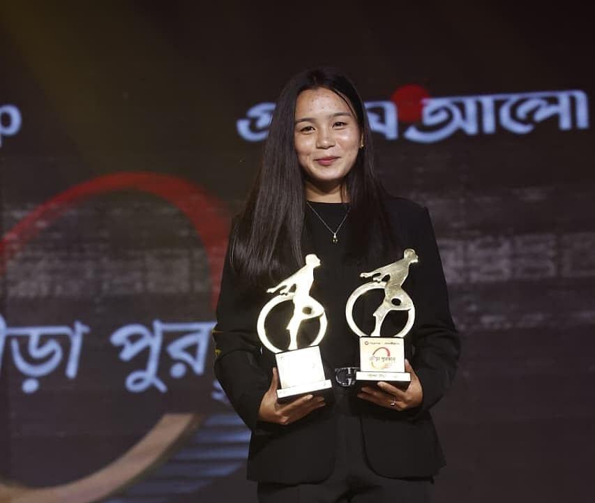 সিটি গ্রুপ–প্রথম আলো ক্রীড়া পুরস্কার ২০২৪–এ বিচারক ও পাঠকদের রায়ে বর্ষসেরা ক্রীড়াবিদ হয়েছেন ঋতুপর্ণা চাকমা