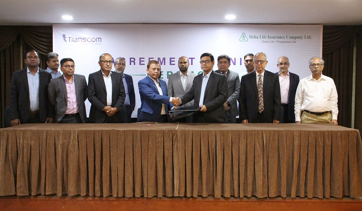 ট্রান্সকম গ্রুপ ও ডেল্টা লাইফের মধ্যে চুক্তি স্বাক্ষর অনুষ্ঠান