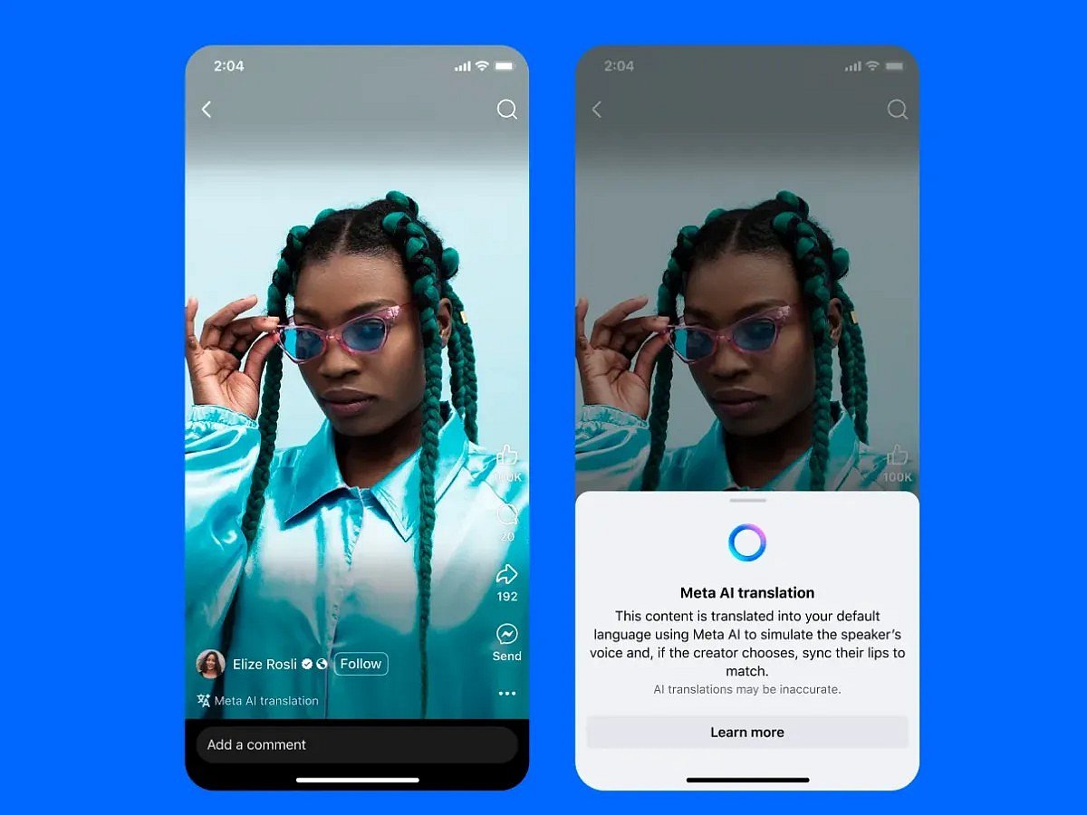 কনটেন্ট নির্মাতাদের জন্য এআইনির্ভর কণ্ঠস্বর অনুবাদ–সুবিধা চালু করেছে মেটা