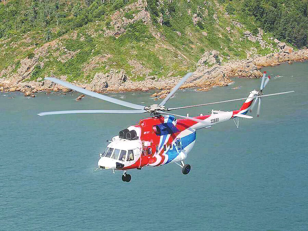 রাশিয়ায় তৈরি এমআই-১৭১ এ ২ মডেলের হেলিকপ্টার