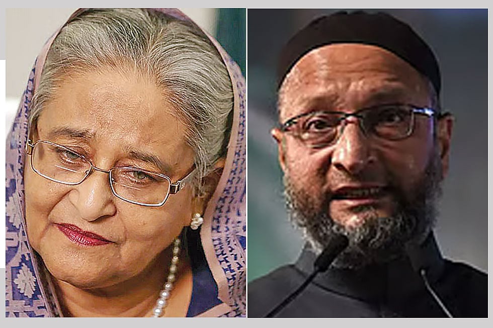শেখ হাসিনা ও আসাদউদ্দিন ওয়েইসি
