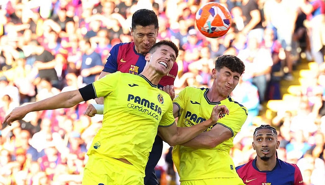 বার্সেলোনা–ভিয়ারিয়াল ম্যাচের একটি মুহূর্ত