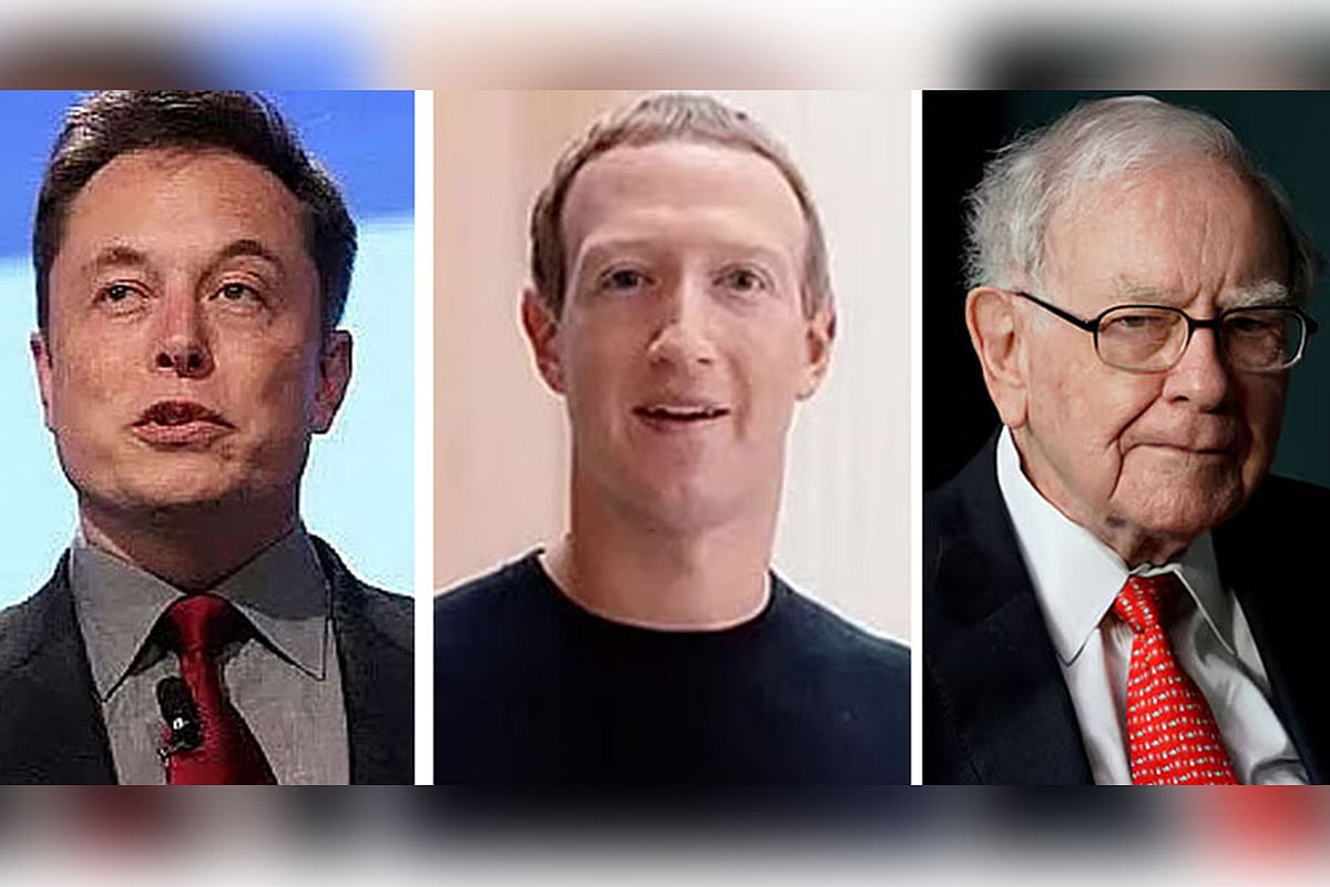 ইলন মাস্ক, মার্ক জাকারবার্গ ও ওয়ারেন বাফেট