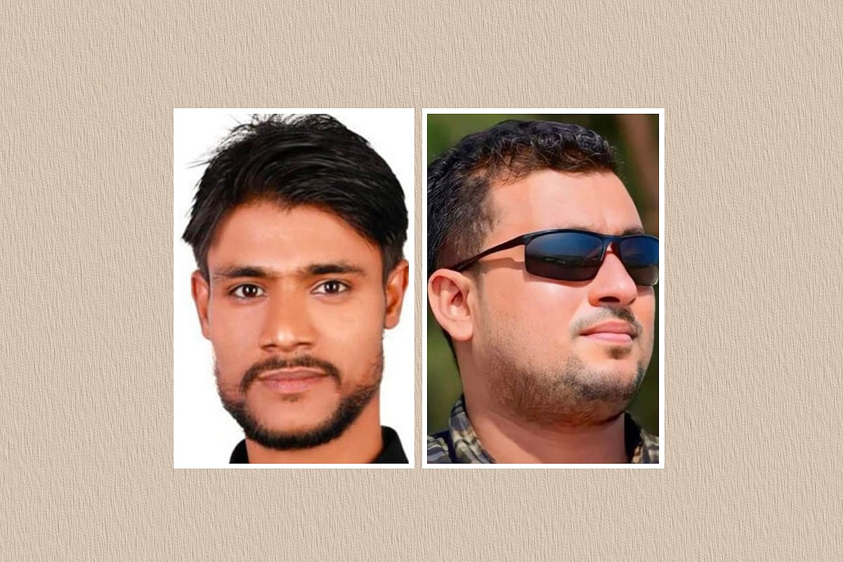 আলী আব্বাস (বাঁয়ে) ও এমদাদুল হক