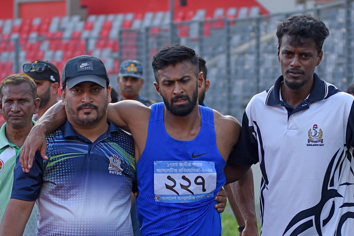 ২০০ মিটারা দৌড় শেষ করতে পারেননি ইমরানুল