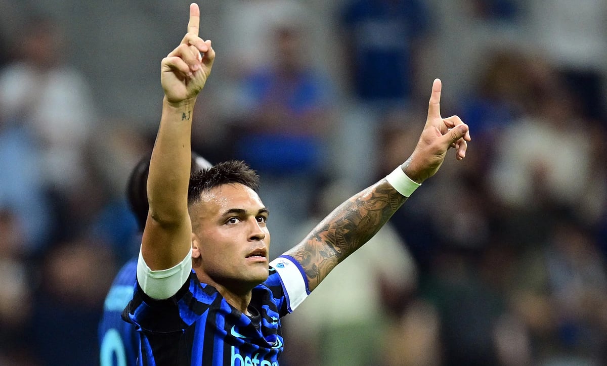 গোলের পর লাওতারো মার্তিনেজের উদ্‌যাপন