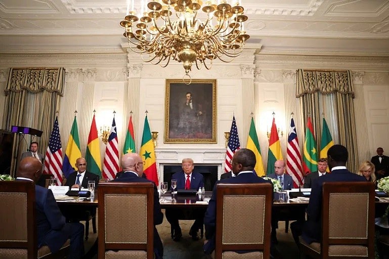 মার্কিন প্রেসিডেন্ট ডোনাল্ড ট্রাম্প আফ্রিকার দেশ গ্যাবন, গিনি-বিসাউ, লাইবেরিয়া, মৌরিতানিয়া ও সেনেগালের প্রেসিডেন্টের সঙ্গে হোয়াইট হাউসে বৈঠক করেন। ৯ জুলাই, ওয়াশিংন