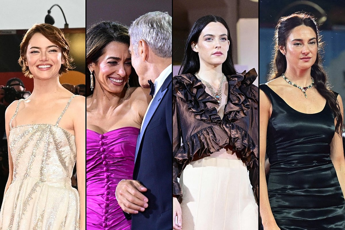 ভেনিস উৎসবে তারকারা। কোলাজ