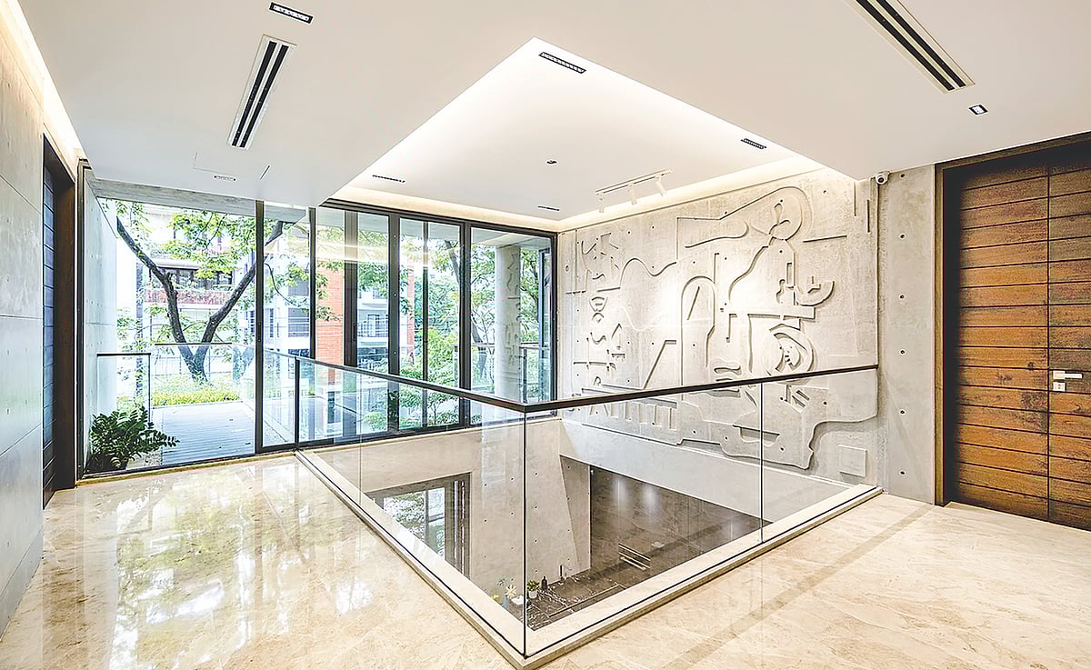 আধুনিক স্থাপত্যকলার এই বাড়িতে আছে প্রকৃতির ছোঁয়া