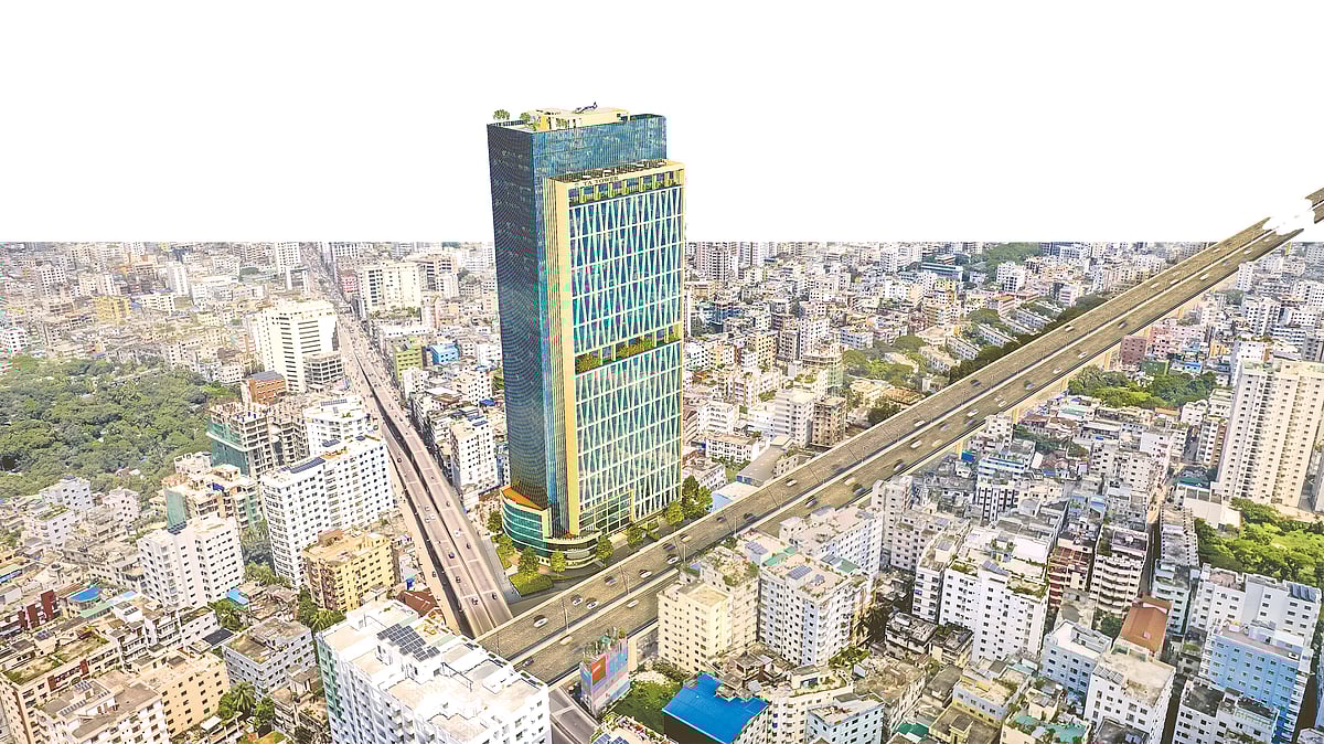 নির্মাণাধীন আকাশচুম্বী ভবন টিএ টাওয়ার