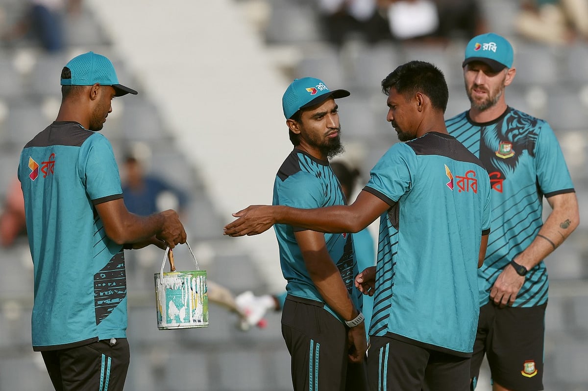 অনুশীলনে বাংলাদেশ দল