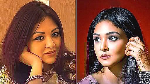 ওজন বেড়ে যাওয়ার পর ও আগের ছবিতে শার্লিন ফারজানা