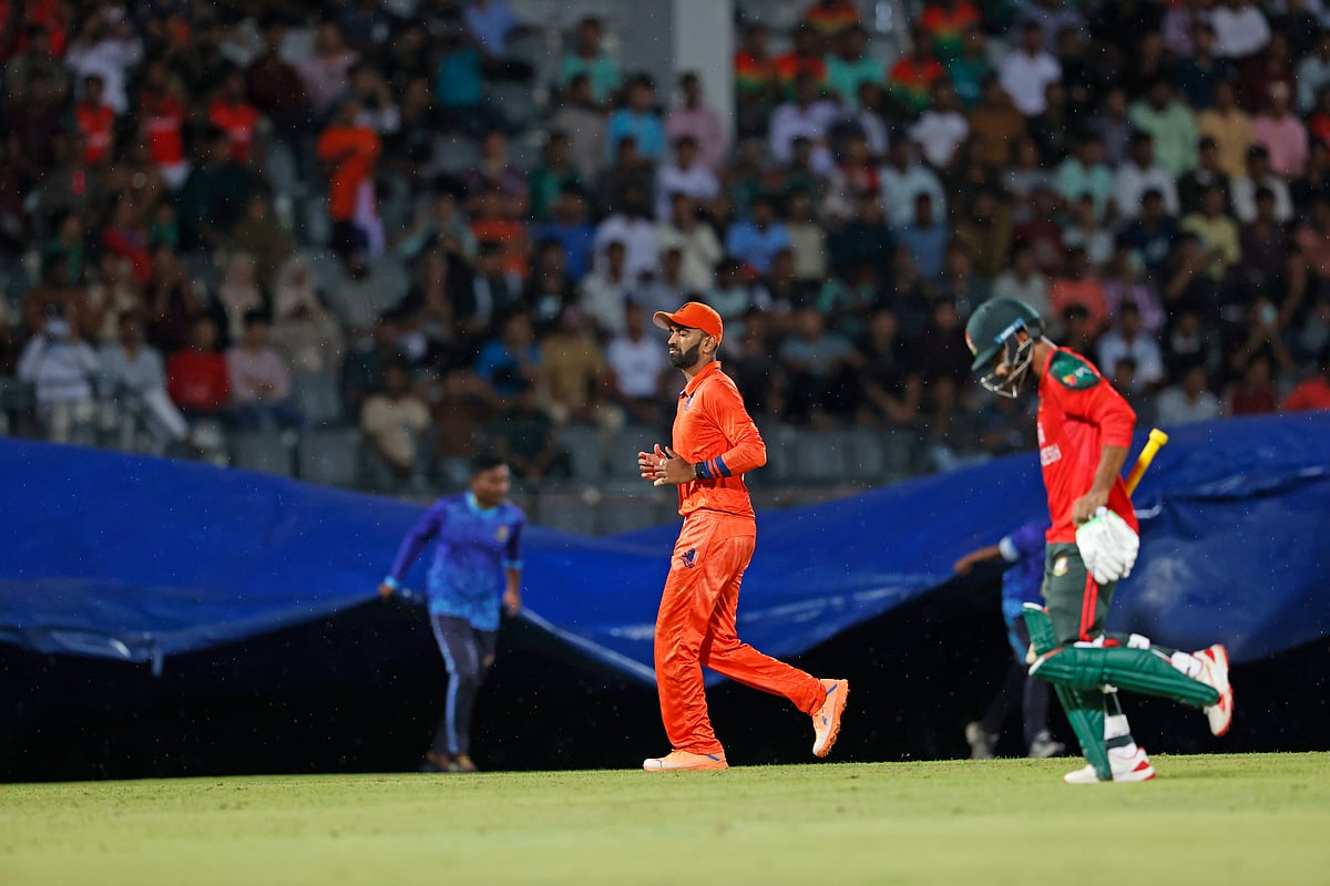 বৃষ্টির কারণে ফল দেখেনি বাংলাদেশ–নেদারল্যান্ড সিরিজের তৃতীয় টি–টোয়েন্টি