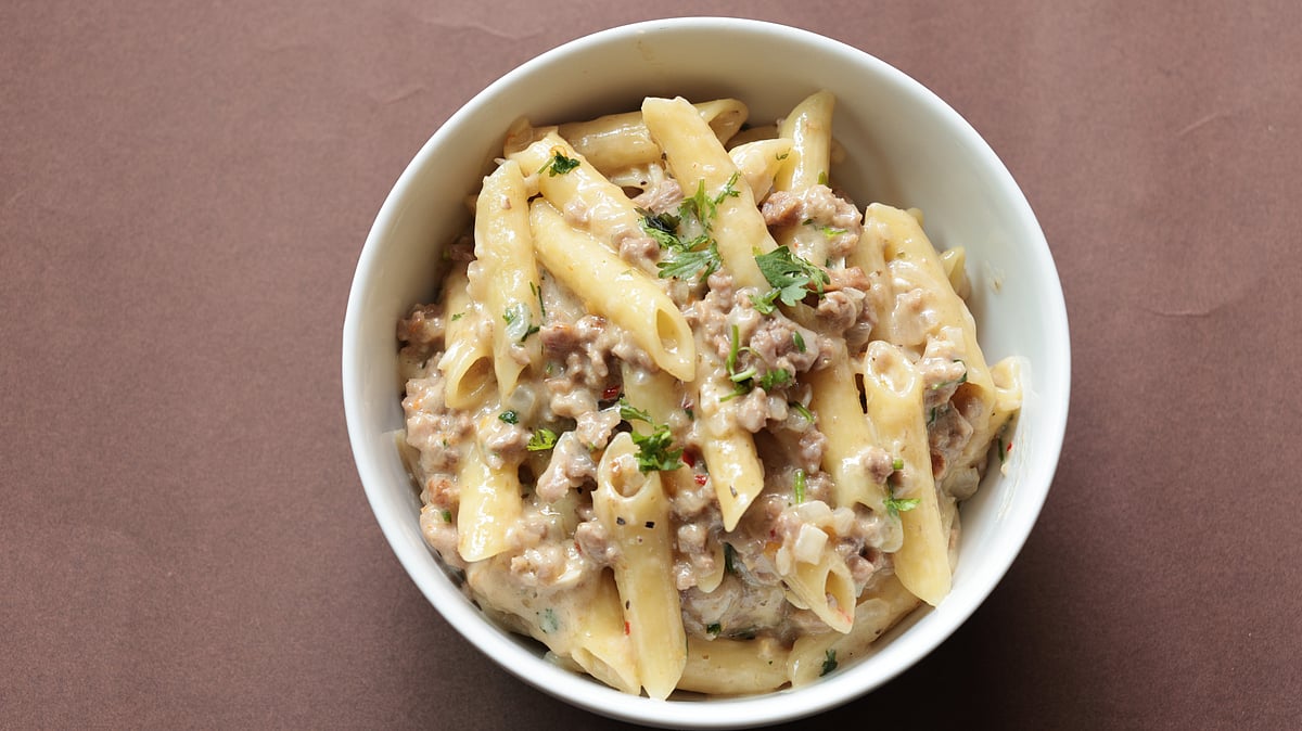 গরুর কিমা দিয়ে পাস্তা