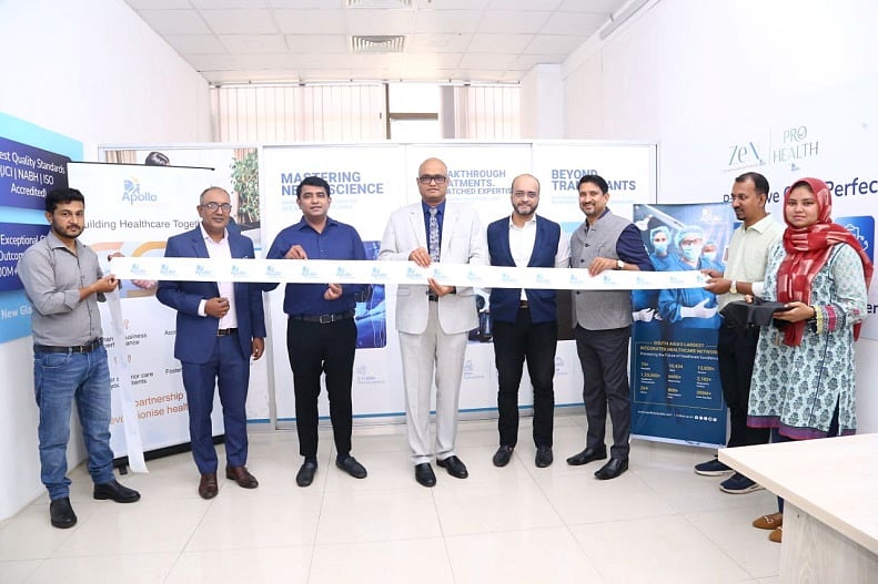 রাজধানীর যমুনা ফিউচার পার্কে অ্যাপোলো হাসপাতালের ইনফরমেশন সেন্টারের উদ্বোধন অনুষ্ঠানে। ২ সেপ্টেম্বর, ২০২৫