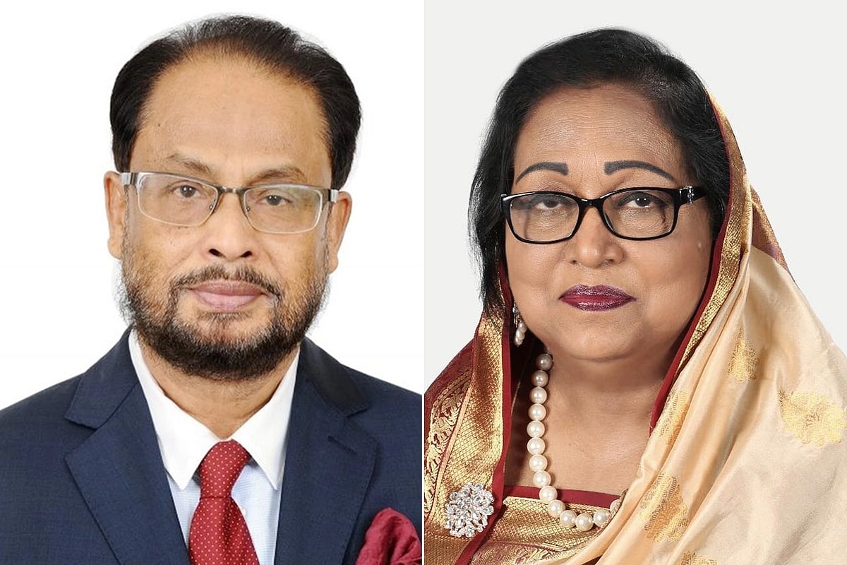 জি এম কাদের ও তাঁর স্ত্রী শরীফা কাদের