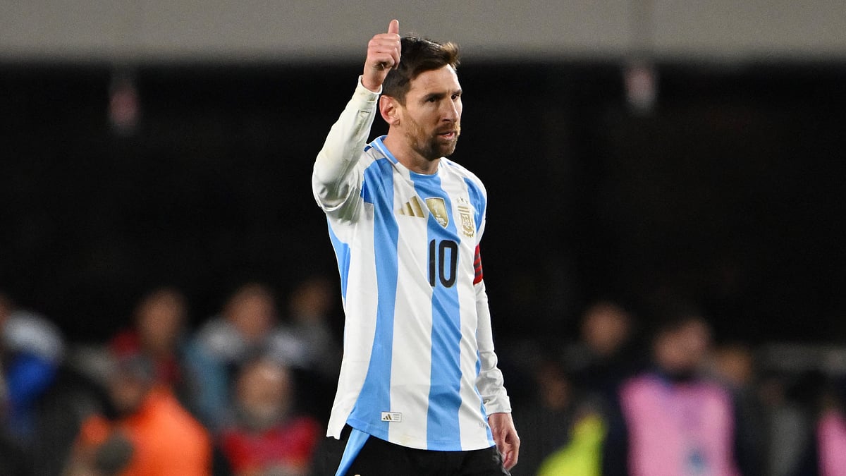 লিওনেল মেসি। বুয়েনস এইরেসে আজ ভেনেজুয়েলার বিপক্ষে ম্যাচে