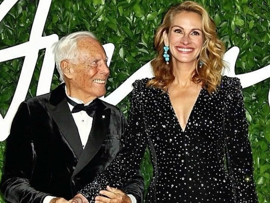 জর্জিও আরমানির সঙ্গে জুলিয়া রবার্টস