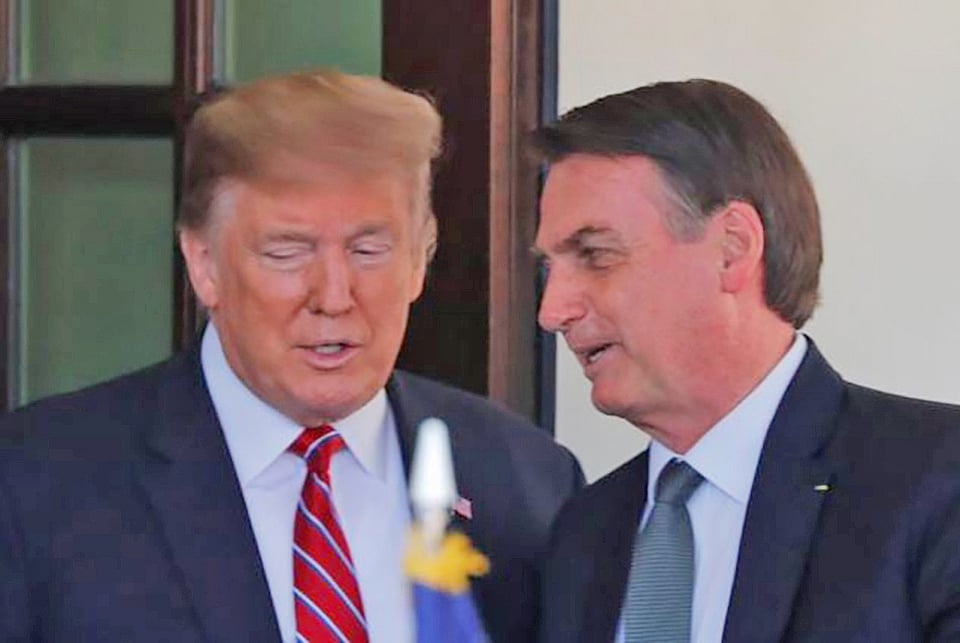 ডোনাল্ড ট্রাম্প ও জইর বলসোনারো।