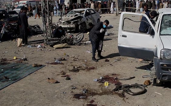 বেলুচিস্তানে একটি রাজনৈতিক সমাবেশে ২ সেপ্টেম্বর আত্মঘাতী হামলায় ১৫ জন নিহত হন