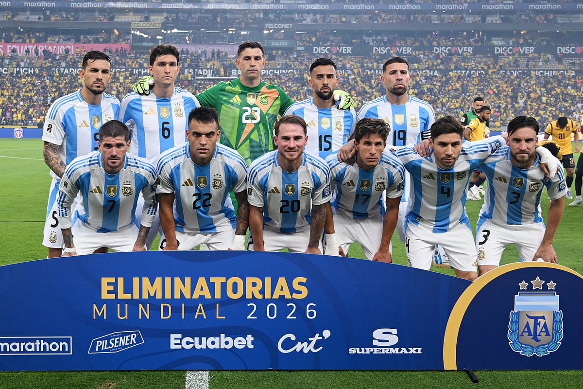 ইকুয়ডের বিপক্ষে আর্জেন্টিনার একাদশ। বিশ্রামের কারণে লিওনেল মেসি এ ম্যাচে খেলেননি।