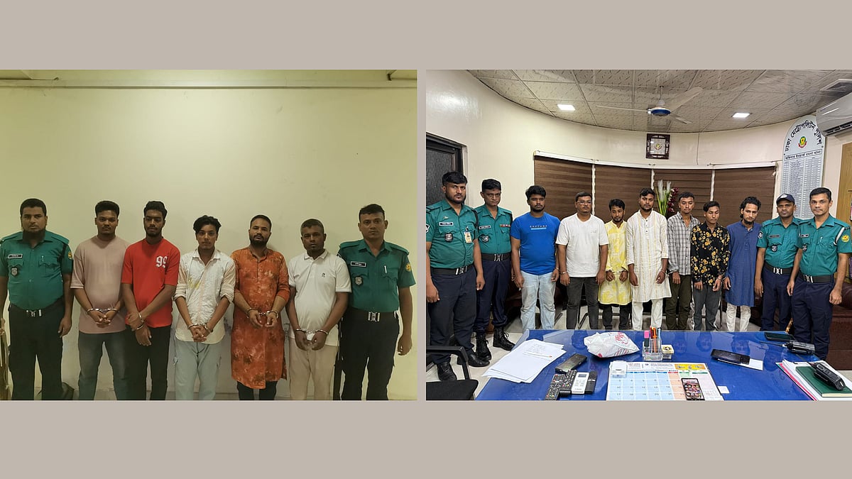 রাজধানীর বাংলামোটর ও গুলশান এলাকায় শুক্রবার আওয়ামী লীগের নেতা–কর্মীরা ঝটিকা মিছিল বের করলে এই ১২ জনকে গ্রেপ্তার করে পুলিশ