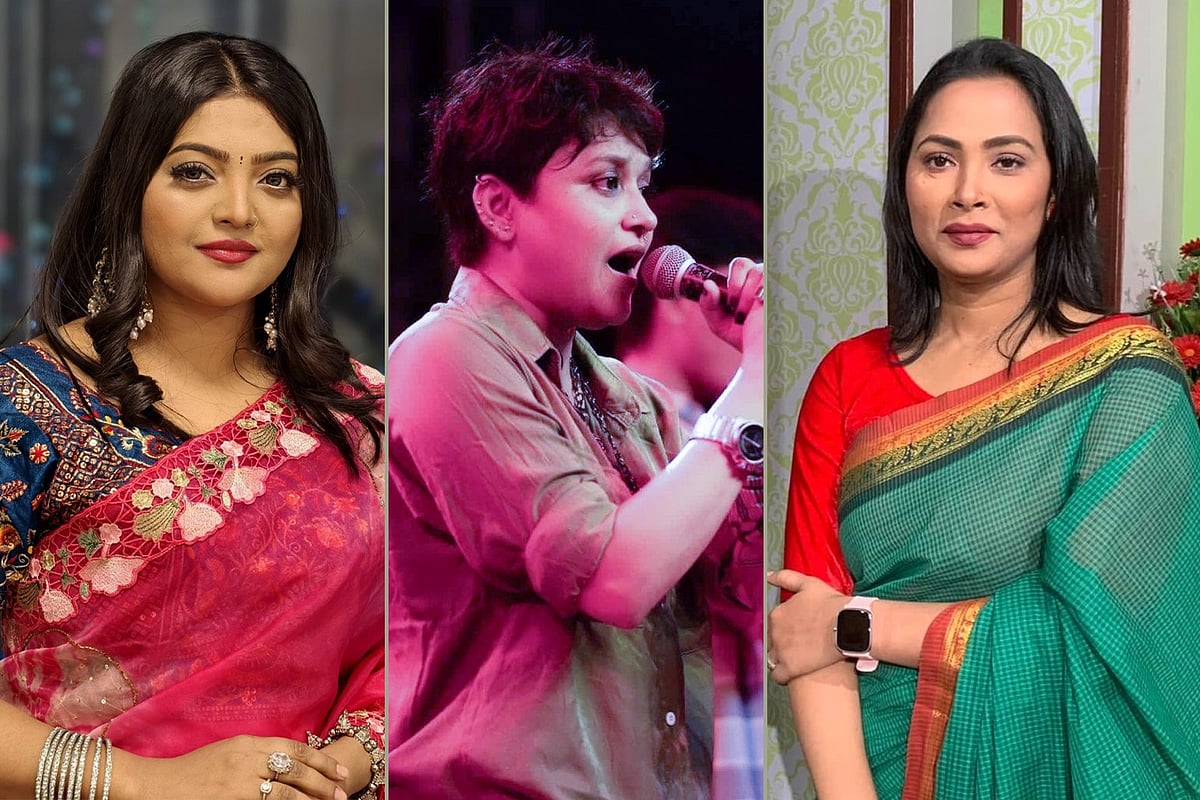 সালমা, সুমি ও বিউটি। কোলাজ