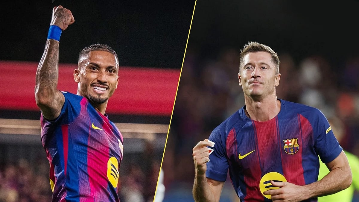 জোড়া গোল ইতিহাস গড়েছেন রাফিনিয়া ও লেভা