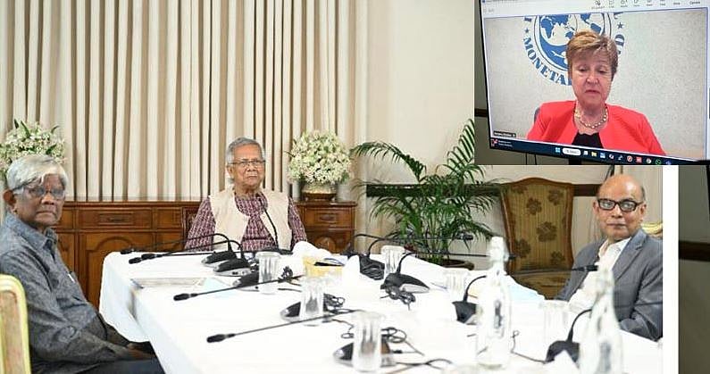 প্রধান উপদেষ্টা অধ্যাপক মুহাম্মদ ইউনূস মঙ্গলবার সন্ধ্যায় ভিডিও ফোনকলে আইএমএফের ব্যবস্থাপনা পরিচালক ক্রিস্টালিনা জর্জিয়েভার সঙ্গে কথা বলেন