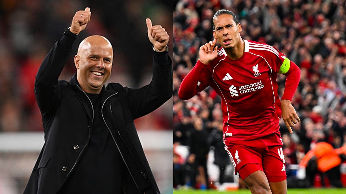 কোচ আর্নে স্লটের ৪৭তম জন্মদিনে অধিনায়ক ভার্জিল ফন ডাইকের শেষ মুহূর্তের গোলে জিতেছে লিভারপুল