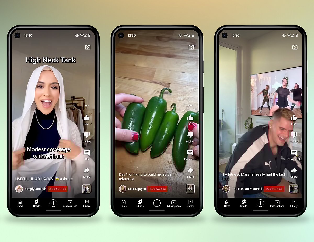 ইউটিউব শর্টস।