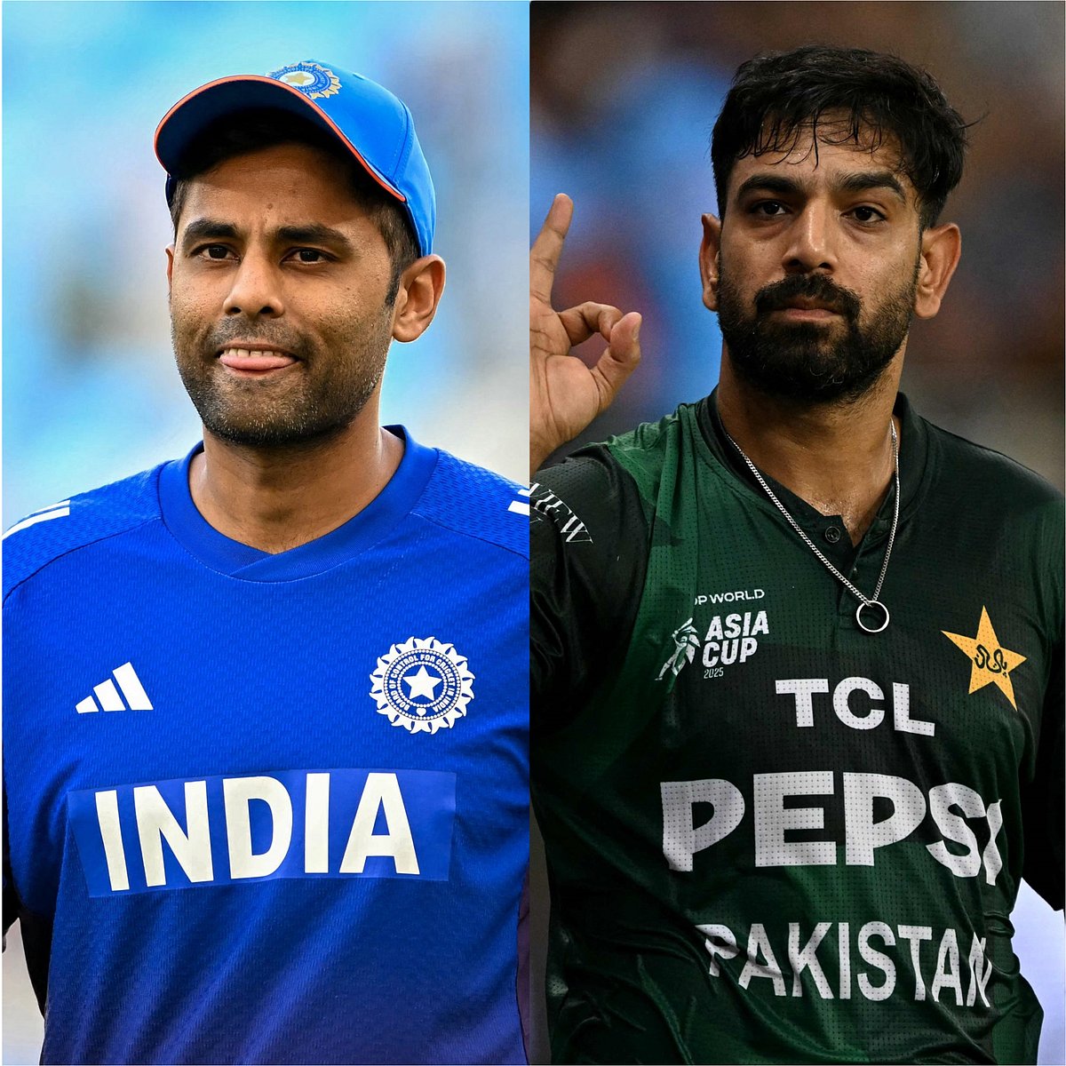 সূর্যকুমার যাদব ও হারিস রউফ