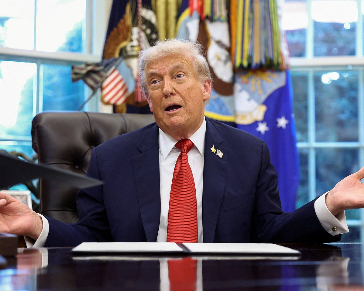 হোয়াইট হাউসে মার্কিন প্রেসিডেন্ট ডোনাল্ড ট্রাম্প। ওয়াশিংটন ডিসি, যুক্তরাষ্ট্র, ২৫ সেপ্টেম্বর ২০২৫