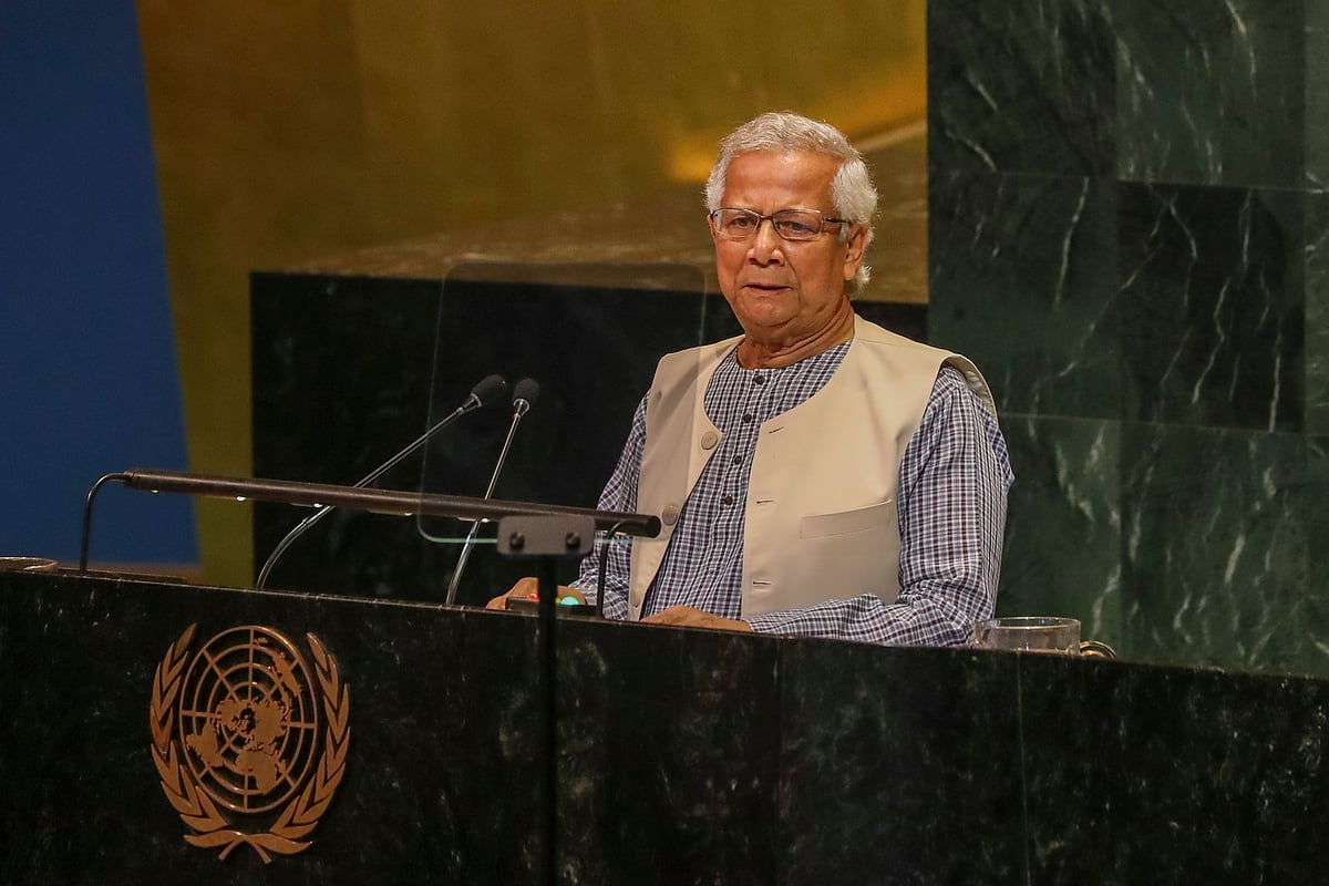 প্রধান উপদেষ্টা অধ্যাপক মুহাম্মদ ইউনূস জাতিসংঘের সাধারণ পরিষদের ৮০তম অধিবেশনে ভাষণ দেন। আজ শুক্রবার রাতে নিউইয়র্কে জাতিসংঘের সদরদপ্তরে