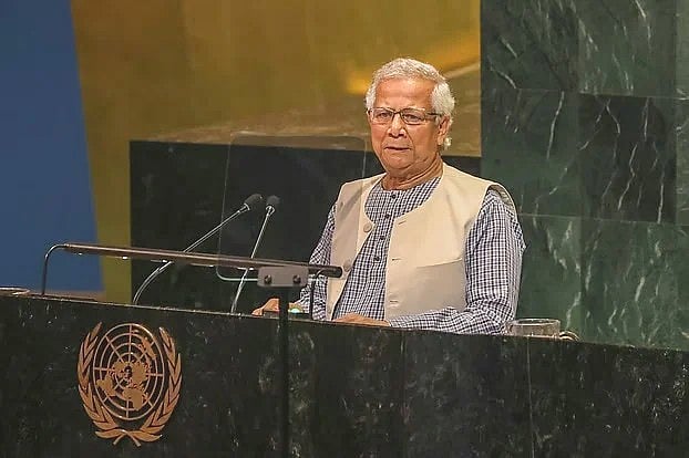 প্রধান উপদেষ্টা অধ্যাপক মুহাম্মদ ইউনূস জাতিসংঘের সাধারণ পরিষদের ৮০তম অধিবেশনে ভাষণ দেন। গতকাল শুক্রবার রাতে নিউইয়র্কে জাতিসংঘের সদর দপ্তরে