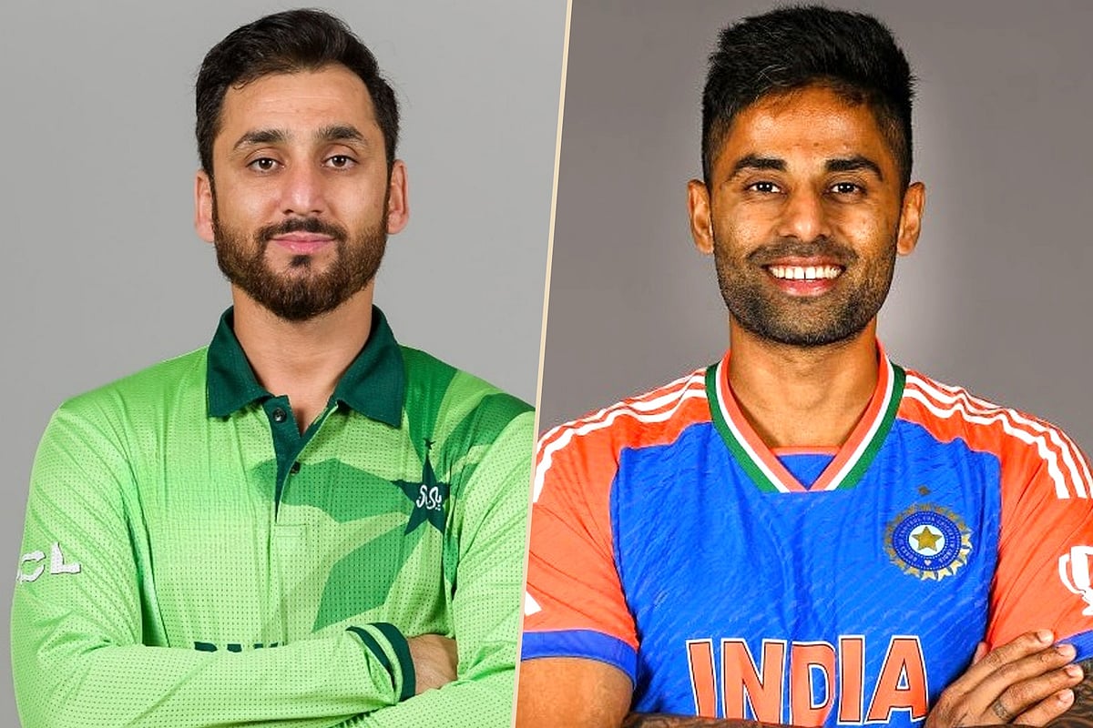 পাকিস্তান অধিনায়ক সালমান আগা ও ভারত অধিনায়ক সূর্যকুমার যাদব