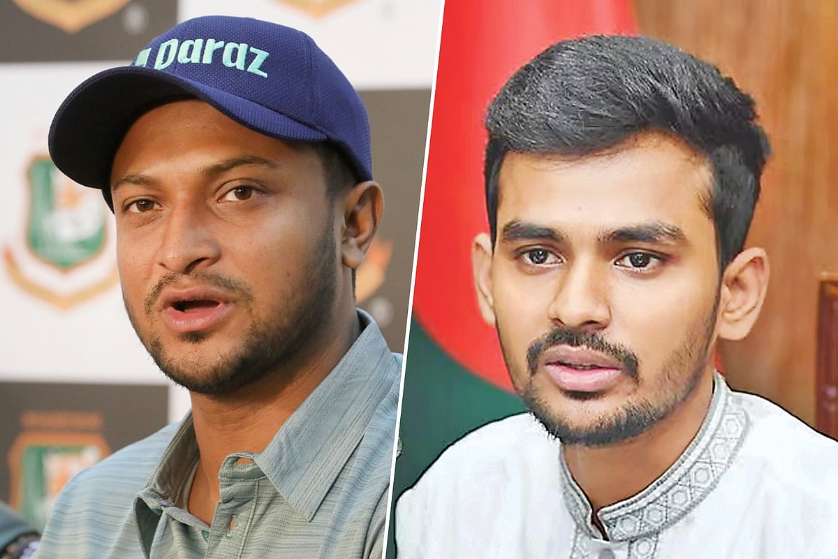 সাকিব আল হাসান ও আসিফ মাহমুদ