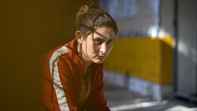 ‘সাবা’ সিনেমায় মেহজাবীন চৌধুরী। ছবি: নির্মাতার সৌজন্যে