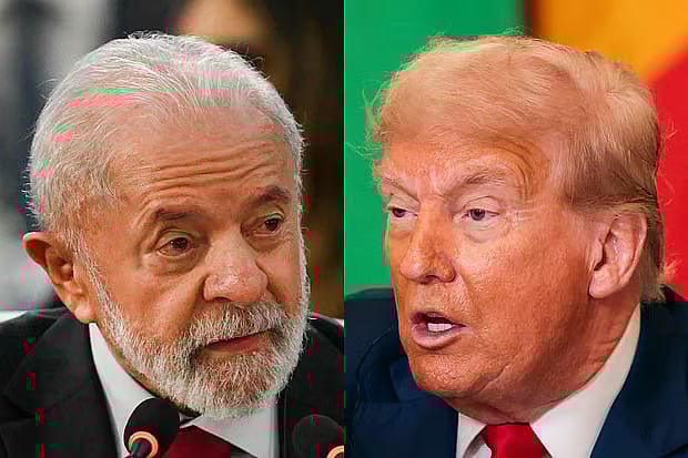 ব্রাজিলের প্রেসিডেন্ট লুইজ ইনাসিও লুলা দা সিলভা ও যুক্তরাষ্ট্রের প্রেসিডেন্ট ডোনাল্ড ট্রাম্প