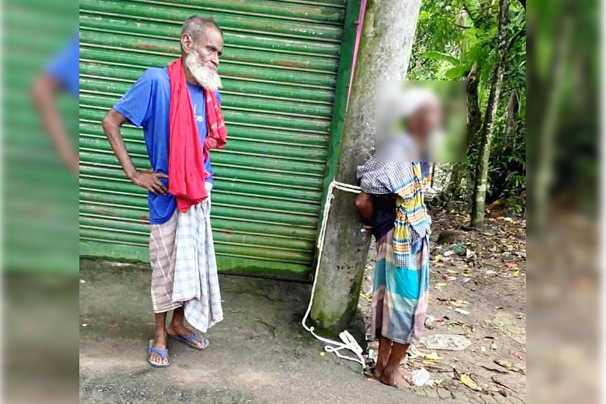 ঋণের টাকা পরিশোধ করতে না পারায় কুমিল্লার চান্দিনায় গতকাল সোমবার এক বৃদ্ধকে খুঁটির সঙ্গে বেঁধে নির্যাতন করা হয়