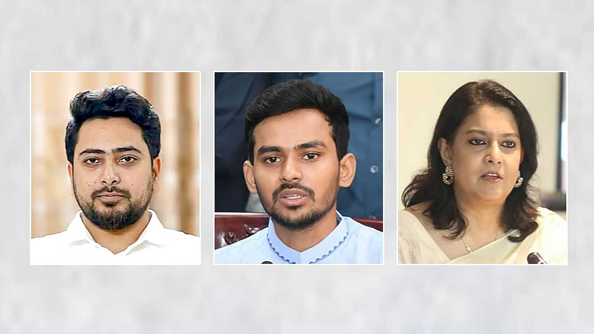 নাহিদ ইসলাম, আসিফ মাহমুদ সজীব ভুঁইয়া ও সৈয়দা রিজওয়ানা হাসান