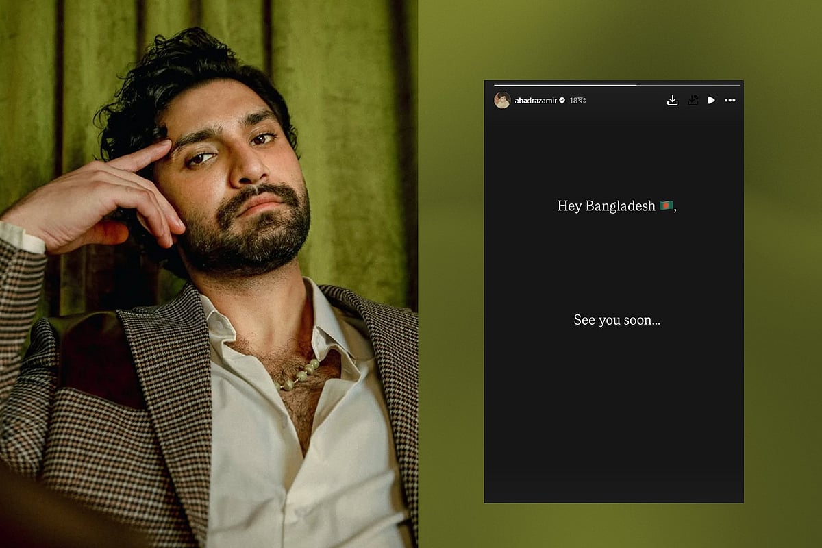 এক ইনস্টাগ্রাম স্টোরিতে বাংলাদেশে আসার ঘোষণা দিয়েছেন আহাদ রাজা মির