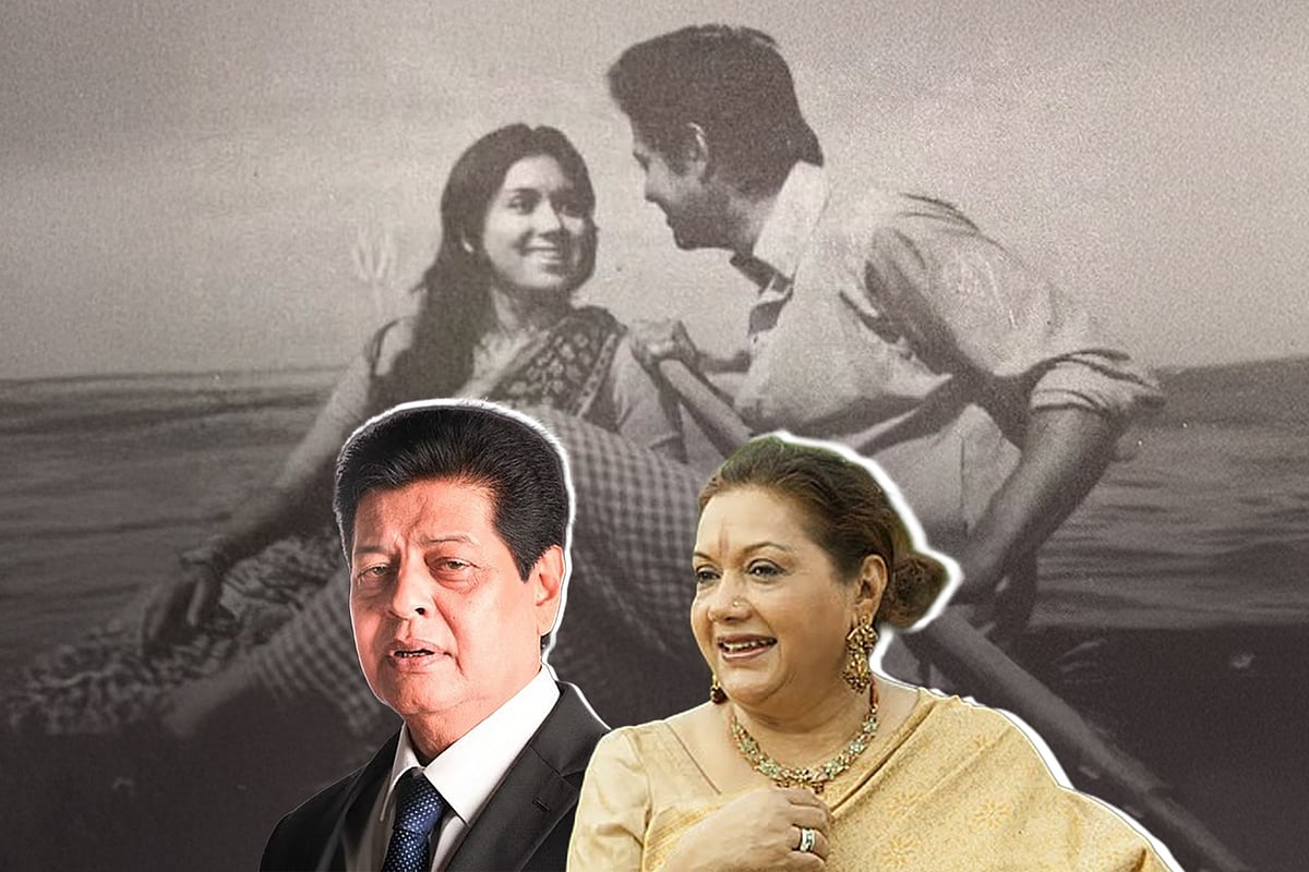 ‘সুজন সখী’ সিনেমায় অভিনয় করেন ফারুক ও কবরী। কোলাজ