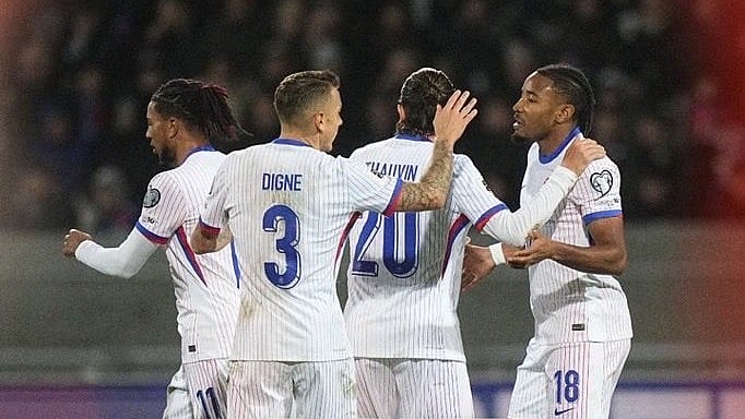 ফ্রান্সের গোল উদ্‌যাপন