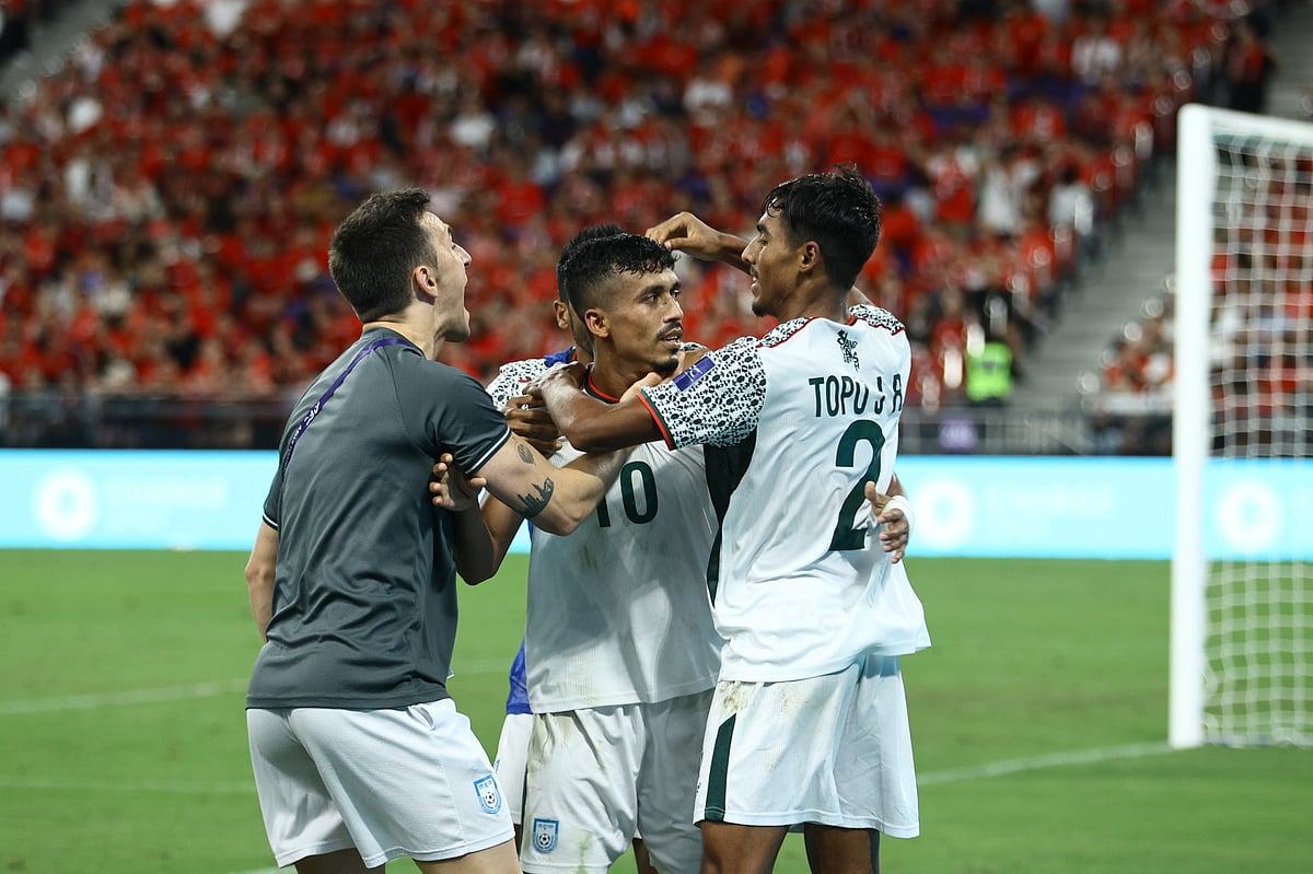 রাকিবের গোলে ম্যাচে সমতা ফেরায় বাংলাদেশ